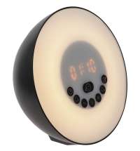 Лампа-колонка со световым будильником dreamTime, ver.2, черная