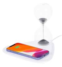 Станция беспроводной зарядки с антистрессом Countdown, белая