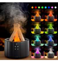 Светодиодный USB увлажнитель-аромадиффузор Bonfire, чёрный