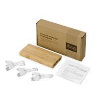 Внешний беспроводной аккумулятор из бамбука «Bamboo Air», 10000 mAh