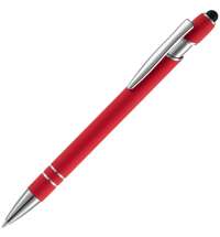 Ручка шариковая Pointer Soft Touch со стилусом, красная