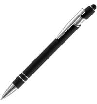 Ручка шариковая Pointer Soft Touch со стилусом, черная