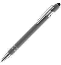 Ручка шариковая Pointer Soft Touch со стилусом, серая