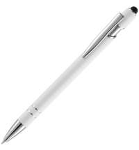 Ручка шариковая Pointer Soft Touch со стилусом, белая