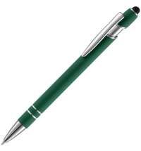 Ручка шариковая Pointer Soft Touch со стилусом, зеленая