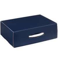 Коробка Matter Light, синяя, с белой ручкой