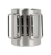 Стальная кружка со складными ручками &laquo;Kamchatka&raquo;