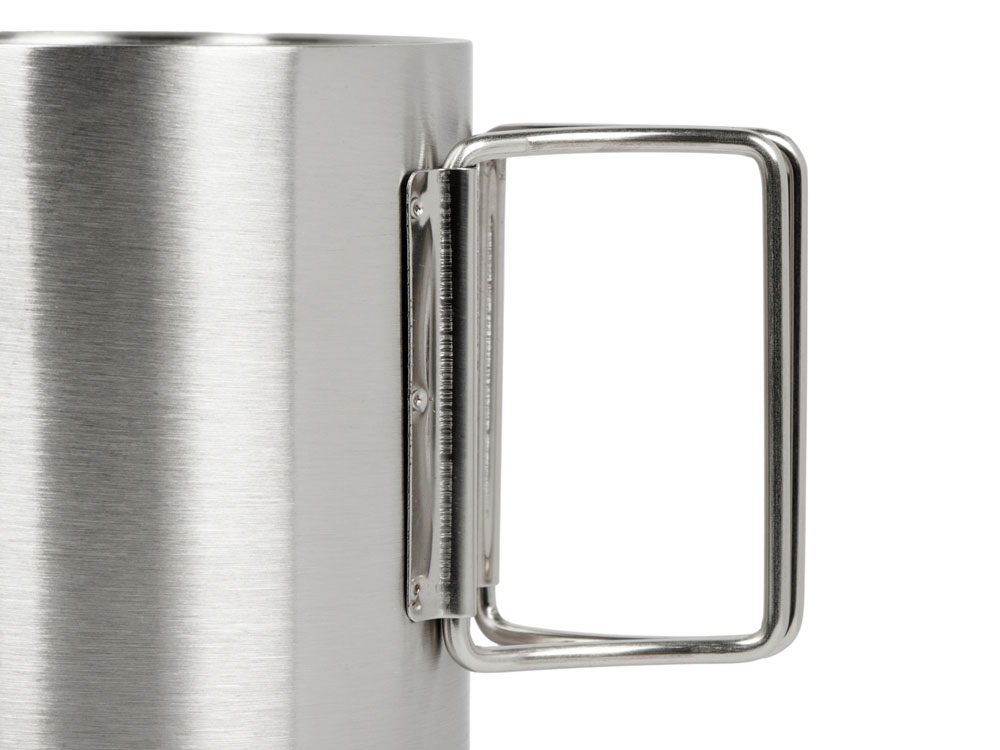 Стальная кружка со складными ручками &laquo;Kamchatka&raquo;