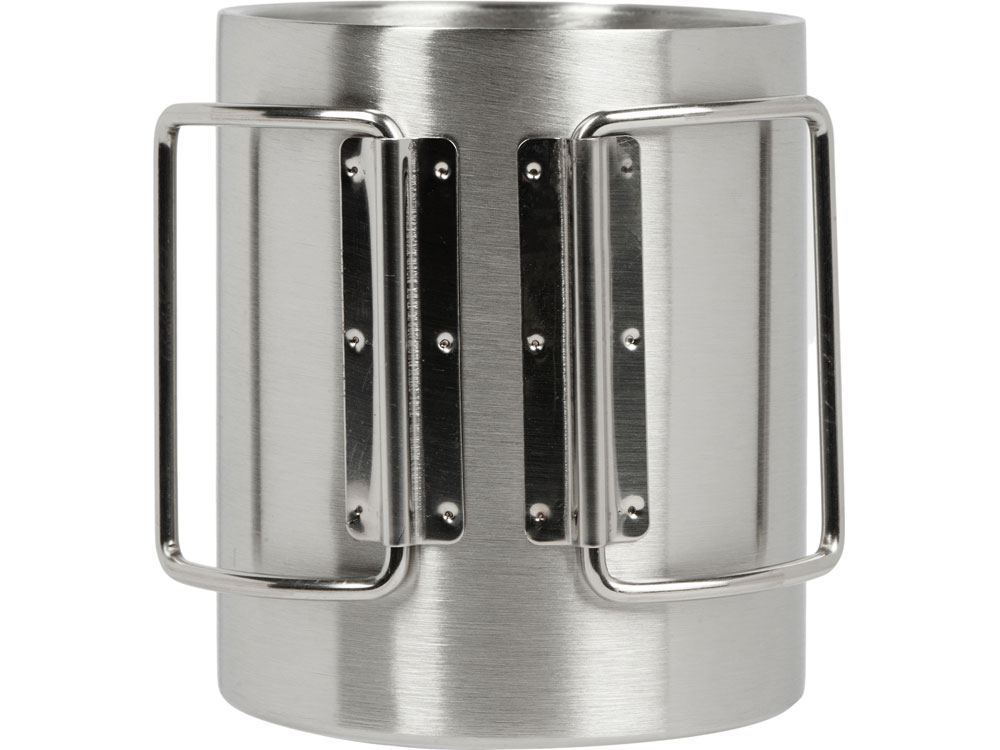 Стальная кружка со складными ручками &laquo;Kamchatka&raquo;