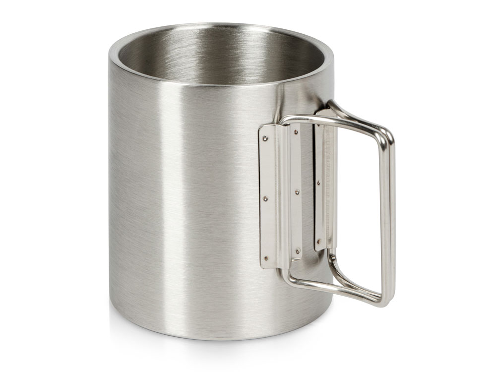 Стальная кружка со складными ручками &laquo;Kamchatka&raquo;