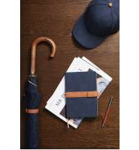 Блокнот VINGA Bosler из переработанного канваса RCS, 80 г/м²