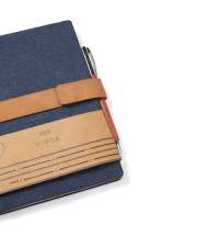 Блокнот VINGA Bosler из переработанного канваса RCS, 80 г/м²