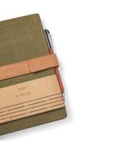 Блокнот VINGA Bosler из переработанного канваса RCS, 80 г/м²