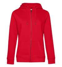 Толстовка на молнии с капюшоном женская Queen, красная