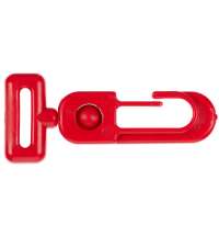 Застежка-карабин Сarabine, S, красный