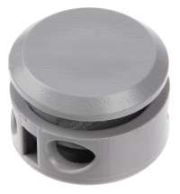 Двойной фиксатор для шнура Brоgy, серый