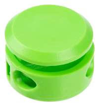 Двойной фиксатор для шнура Brоgy, зеленый неон