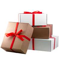 Подарочная лента для малой универсальной подарочной коробки, красная