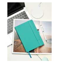 Ежедневник Alpha недатированный, бирюзовый/серый