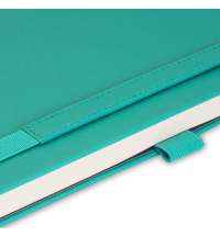 Ежедневник Alpha недатированный, бирюзовый/серый