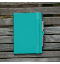 Ежедневник Alpha недатированный, бирюзовый/серый