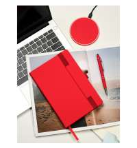 Ежедневник Alpha недатированный, красный/серый