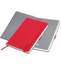 Ежедневник Alpha недатированный, красный/серый