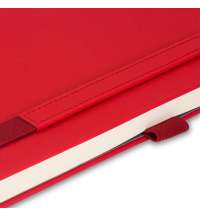 Ежедневник Alpha недатированный, красный/серый