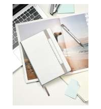 Ежедневник Alpha недатированный, серебро/серый