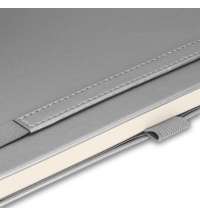 Ежедневник Alpha недатированный, серебро/серый