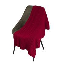 Плед Fado вязаный, красный (без подарочной коробки)