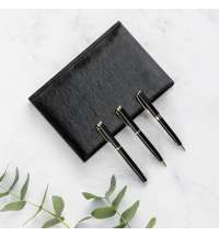 Ручка-роллер Sonata черная/позолота