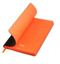 Ежедневник Latte NEW недатированный, черный/оранжевый (без упаковки, без стикера)