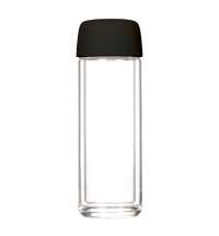 Бутылка стеклянная с двойными стенками Bianca, черная