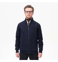 Толстовка на молнии ASTIN темно-синяя, размер L