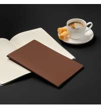 Блокнот Alpha slim, коричневый