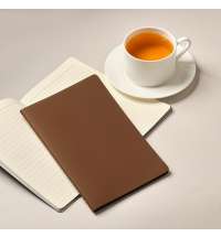 Блокнот Alpha slim, коричневый