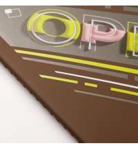 Блокнот Alpha slim, коричневый