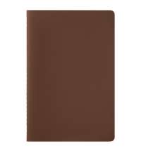 Блокнот Alpha slim, коричневый