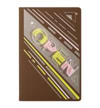 Блокнот Alpha slim, коричневый