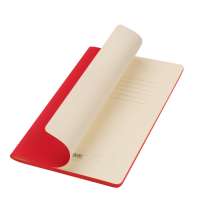 Блокнот Alpha slim, красный