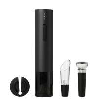 Набор для вина с электрическим штопором Sacramento, черный