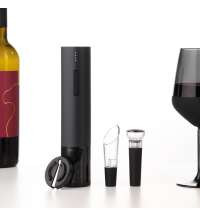 Набор для вина с электрическим штопором Sacramento, черный