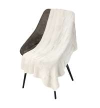 Плед Cella вязаный, бежевый (без подарочной коробки)