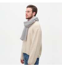 Шарф Forges вязаный, серый