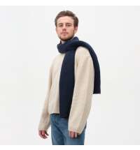 Шарф Forges вязаный, синий