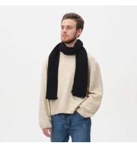 Шарф Forges вязаный, черный