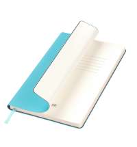 Ежедневник Spark недатированный, лазурный (без упаковки, без стикера, с серой подложкой)