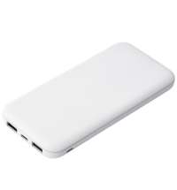 Внешний аккумулятор с подсветкой Luce 10000 mAh, белый