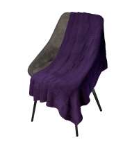 Плед Cella вязаный, фиолетовый (без подарочной коробки)